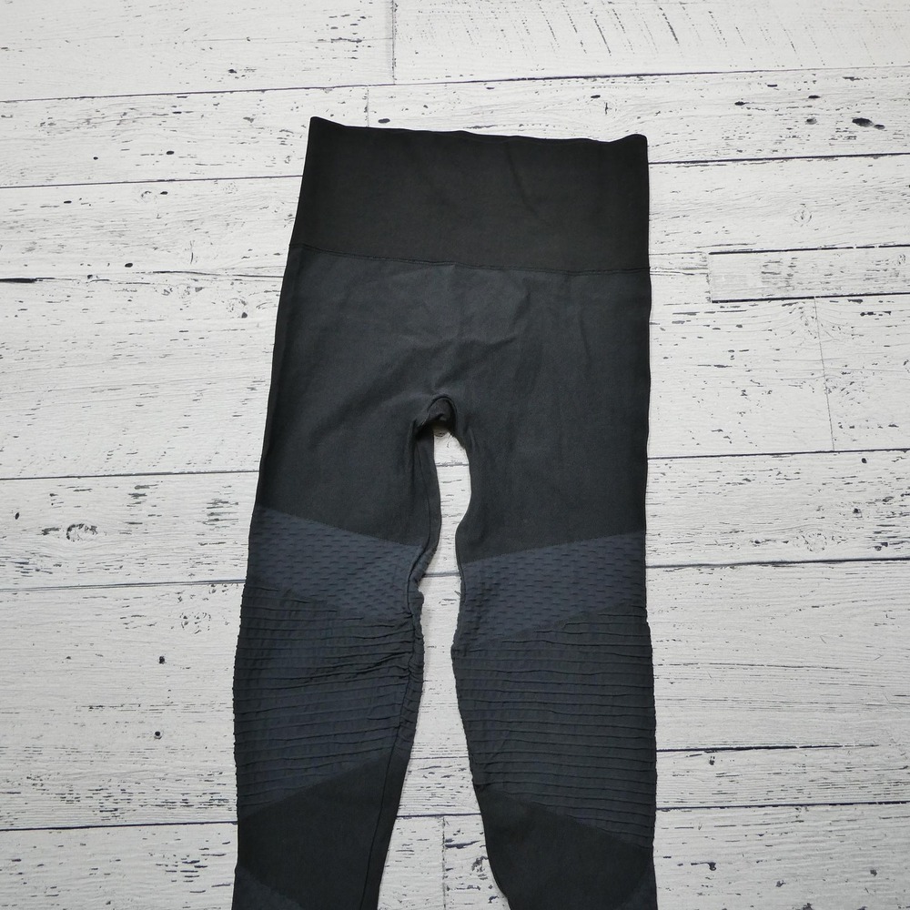 Spanx Leggings Womens XL Black High Rise Moto Shaping Compression Ankle 50193R - Picture 2 of 13